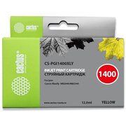 Картридж Cactus PGI-1400 (CS-PGI1400XLY) струйный желтый (12мл) для Canon MB2050/MB2350/MB2040/MB2340 