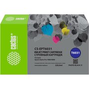  Картридж Cactus T6031 (CS-EPT6031) струйный фото черный (220мл) для Epson Stylus PRO 7880/9880 
