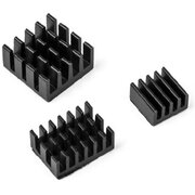  Набор радиаторов ACD RA537 Black 3 in 1 Heat Sink Set Aluminum for Raspberry Pi 4B 