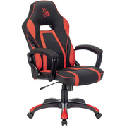  Кресло A4TECH Bloody GC-250 игровое на колесиках, искусственная кожа/ткань, черный/красный 