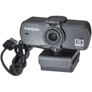  Web камера ExeGate Stream C940 Wide (EX294582RUS) 2K T-Tripod матрица 1/3" 4 Мп, 2560x1440, 30fps, 4-линзовый объектив, USB, автоматический фокус 
