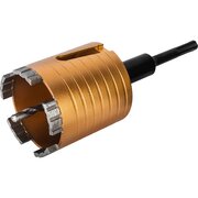  Коронка алмазная ПРАКТИКА Эксперт 908-276 по бетону 72мм SDS-plus безударная, 5 турбосегментов 10мм 
