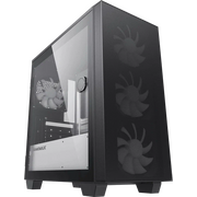  Корпус GameMax Aero Mini Eco black, w/o PSU, mATX 1xUSB3.0+1xUSB2.0+HD-Audio, w/3x12cm white blade fan 