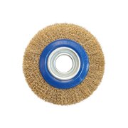  Кордщетка для точил ПРАКТИКА 773-361 мягкая 150 мм, переходники 1/2", 5/8", 3/4", 7/8", 1" 