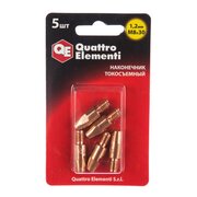  Наконечник токосъемный QUATTRO ELEMENTI 771-282 M8x30 1.2мм, 5шт в блистере, для горелки полуавтомата 