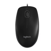  Мышь Logitech B100 (910-005547) black (USB, проводная. оптическая, 800dpi, 2but) 