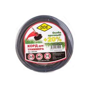  Корд триммерный DDE Hard line 645-044 круг армированный 2,0ммх15м, серый/красный в блистере 