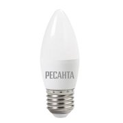  Лампа светодиодная Ресанта LL-R-C37-6W-230-4K-E27 