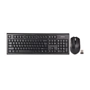  Клавиатура + мышь A4Tech 3000NS клав черный мышь черный USB беспроводная Multimedia 