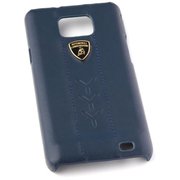  Чехол клип-кейс кожа для Samsung Galaxy S2 Performate-D1 Lamborghini (синий) 