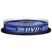  Диск DVD+R Verbatim 4.7Gb 16x Cake Box (10шт) 43498 