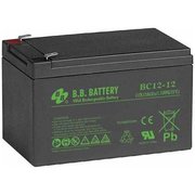  АКБ для ИБП 12В 12Ач BB Baterry BC 12-12, 3,35 кг, (ШхГхВ) 151x98x94 мм (100 с клеммами) 