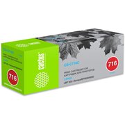  Тонер-картридж Cactus CS-C716C Cyan голубой для Canon LBP-5050/5050N (1500стр.) 
