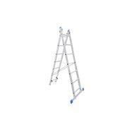  Лестница LadderBel LS207 алюминиевая двухсекционная 7 ступеней 