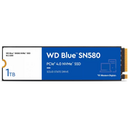  SSD WD Blue SN580 WDS100T3B0E NVMe, 1000GB, M.2(22x80mm), PCIe 3.0 x4, 3D TLC, R/W 3500/3000MB/s, IOPs 460 000/450 000, TBW 6 