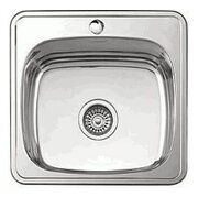  Мойка Ledeme L93838 869582 нерж/врез/380*380*180/0,8мм/выпуск 3 1/2/глянцевая 