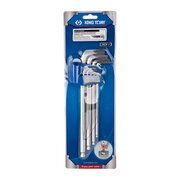  Набор ключей шестигранных KING TONY 20109MR Г-образных 1,5-10 мм, с шаровым окончанием, 9 предметов 