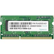  ОЗУ Apacer SO-DIMM DDR3 4Gb (pc-12800) 1600MHz 1,35V Apacer Retail AS04GFA60CATBGJ/DV.04G2K.KAM 