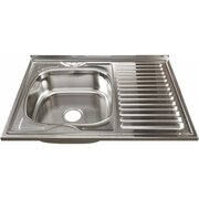  Мойка Mixline 528016 60х80 0,6 левый выпуск 3 1/2 16см с сифоном 