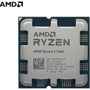  Процессор AMD Ryzen 5 7600 (100-000001015) Raphael, 6C/12T, 3.8/5.1GHz, 32MB, 65W OEM 