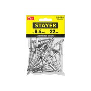  Заклепки Stayer Pro-FIX 3120-64-22 алюминиевые 6.4 х 22 мм, 25 шт 