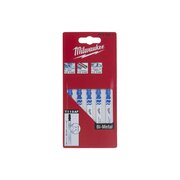  Пилки Milwaukee 4932340011 для лобзика T118AF 55мм 5штук Bi-Metal 