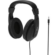  УЦ Наушники Ritmix RH-524 Black, мониторный тип, мягкий кожзам, O40 мм, 3.5 mm jack, кабель: 2 м (ПУ) 