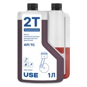  Масло USE USE-30015 2-х тактное полусинтетика API TC с дозатором 1 л 