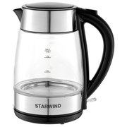  Чайник Starwind SKG3026 черный/серебристый 