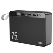  УЦ Аккумулятор внешний резервный HOCO J94 Overlord 22.5W fully compatible power bank 75000 mAh (чёрный) (плохая упаковка) 