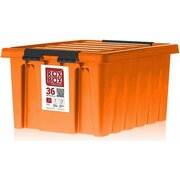 Контейнер Rox Box M-036-00.12 с крышкой, 36 л, оранжевый 