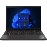  Ноутбук Lenovo ThinkPad T16 G1 (21BV00E5RT) Core i5 1235U 8Gb SSD512Gb Intel Iris Xe graphics 16" IPS WUXGA (1920x1200) noOS black WiFi BT Cam 