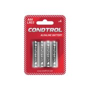  Батарейки щелочные CONDTROL 7-1-041 AAA LR03 4шт 