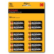  Батарейки Kodak LR6-12BL perforated (6x2BL) XtraLife (KAA-2x6 perf) (144/576/18432) 