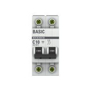  Выключатель автоматический EKF Basic mcb4729-2-10C 2P 10А (C) 4,5кА ВА 47-29 