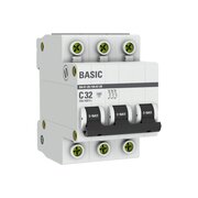  Выключатель автоматический EKF Basic mcb4729-3-32C 3P 32А (C) 4,5кА ВА 47-29 