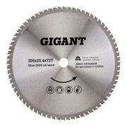  Диск пильный металл Gigant G-110924 305x25.4x72T 