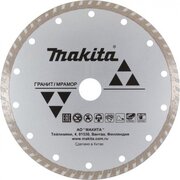  Диск алмазный Makita D-41707 сплошной Турбо по граниту/мрамору 115х22 
