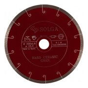  Диск алмазный Solga Diamant Hard Ceramics 20010200 сплошной керамогранит 200мм/25,4 