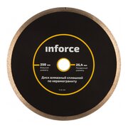  Диск алмазный сплошной керамогранит Inforce 11-01-512 250х25,4 мм 