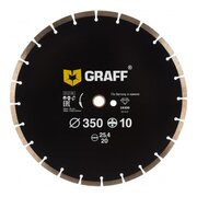  Алмазный диск сегментный по бетону и камню GRAFF GDD 18 350.10 (19350) 350x10x3.4x25.4-20 мм 