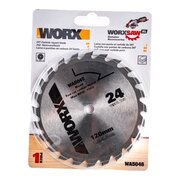  Пильный диск твердосплавный WORX 24T TCT (WA5046) 120х1,2х9,5 мм 