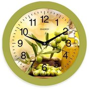  Часы настеннные Energy EC-100 оливки 