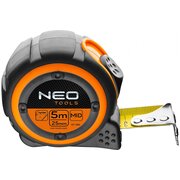  Рулетка NEO Tools 67-185 стальная лента 5м x 25мм магнит 