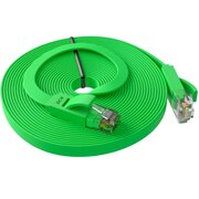  Патч-корд Greenconnect Prof GCR-LNC625-5.0m плоский прямой 5.0m, UTP медь кат.6, зеленый 