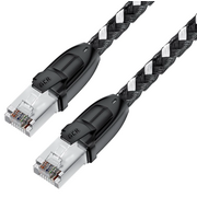  Патч-корд Greenconnect Prof Strong GCR-52779 прямой 5.0m, UTP медь кат.6, черно-белый 