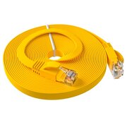  Патч-корд Greenconnect Prof GCR-52829 плоский прямой 3.0m, UTP медь RJ45, кат.6, желтый 