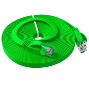  Патч-корд Greenconnect Prof GCR-52840 плоский прямой 2.0m, UTP медь RJ45, кат.6, зеленый 