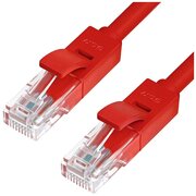  Патч-корд Greenconnect GCR-LNC04-3.0m прямой 3.0m, UTP кат.5e, красный 