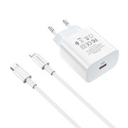  СЗУ Borofone BA38A Plus Speedy PD20W charger set(C TO Lightning), white 